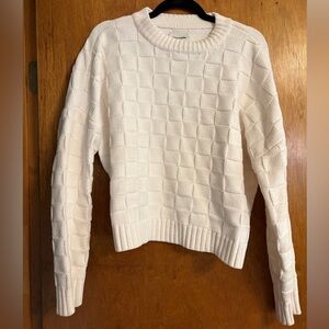 Abercrombie & Fitch Textured Checkered Sweater